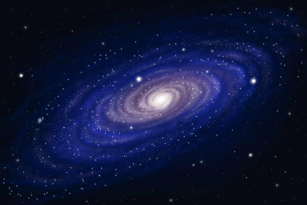 Spiral galaxy, illustration of Milky Way